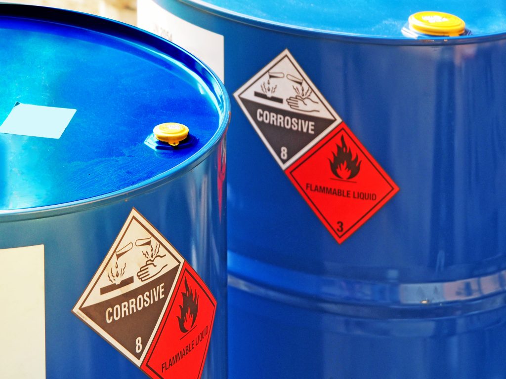 Container mit gefährlichen Stoffen